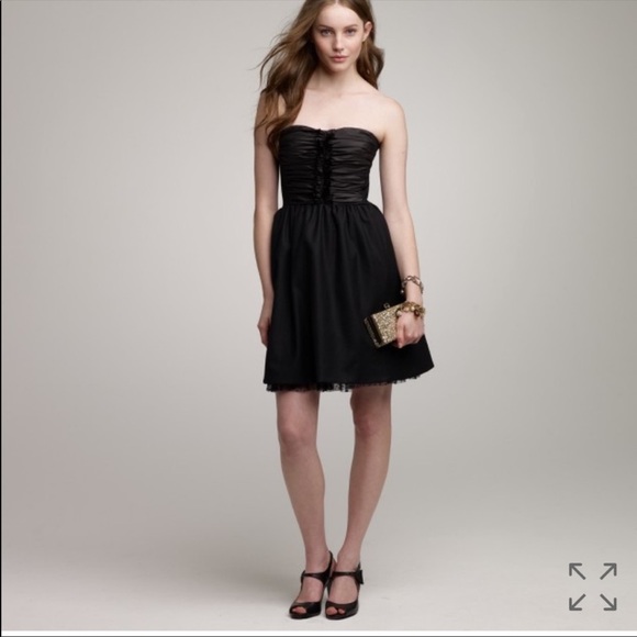 J. Crew Dresses & Skirts - J.Crew Collection Black Strapless party dress 2